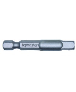 Adaptor 1/4" hex x 1/4 patrat 50mm