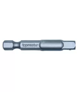 Adaptor 1/4" hex x 1/4 patrat 50mm