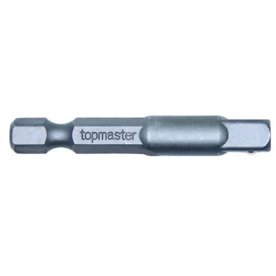 Adaptor 1/4" hex x 1/4 patrat 50mm