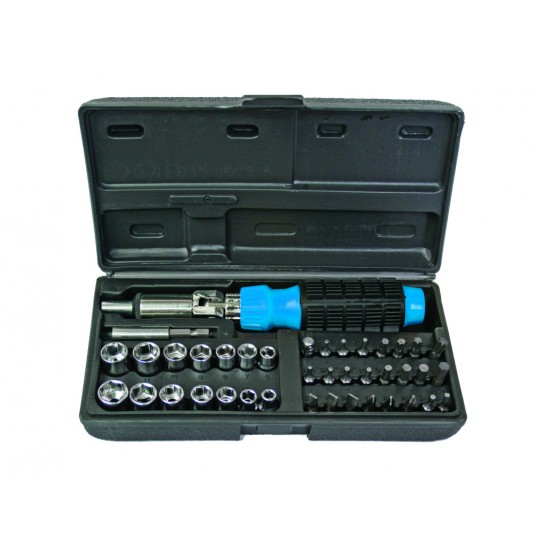 Surubelnita cu biti si tubulare set 40pcs BS