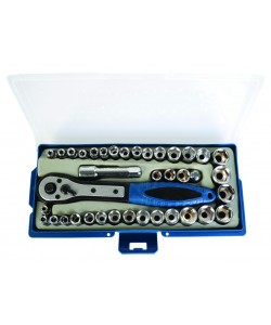 Set tubulare 39pcs 1/4" 4-15mm BS