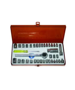 Set tubulare 40pcs 1/4" & 3/8" 4-16mm GD