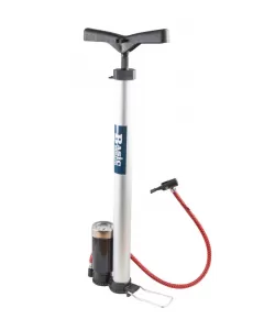 Pompă manuala pentru anvelope cu manometru BS