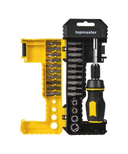 Set 25buc. biți cu șurubelniță cu clichet TMP