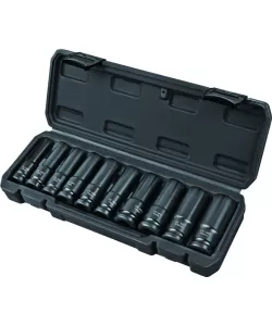 Set 10 chei tubulare lungi de impact 1/2" 10-24mm TMP