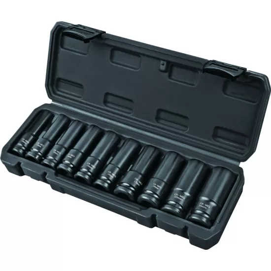 Set 10 chei tubulare lungi de impact 1/2" 10-24mm TMP