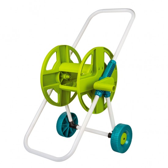 Derulator tambur pentru furtun cadru metalic si roti 45m TG