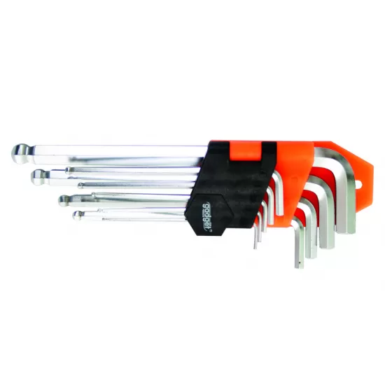 Set chei imbus cu bila scurte "L" 9 pcs 1.5-10mm CR-V GD