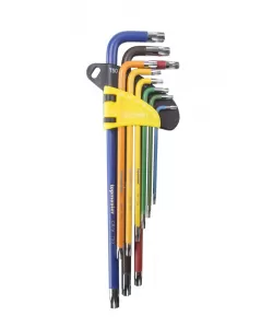 Set 9 chei TORX T10-T50 extra lungi COLOR TMP