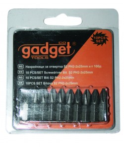 10pcs/Set biti S2 PH-2x25mm GD