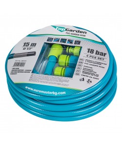 Furtun 1/2" x 15m T+ 4 accesorii TG