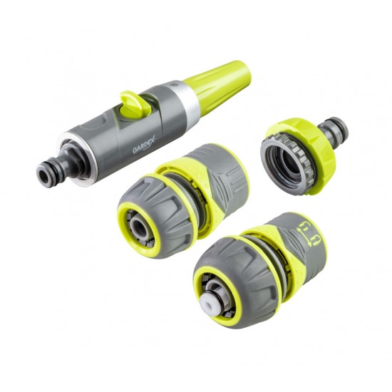Set duza furtun adaptor robinet 3/4" 1" si conectori LUXE GX