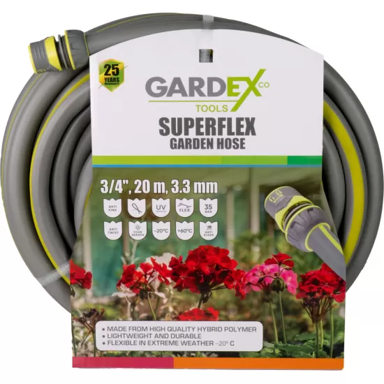 Furtun de gradina SUPERFLEX 3/4", 20m, 3.3mm GX