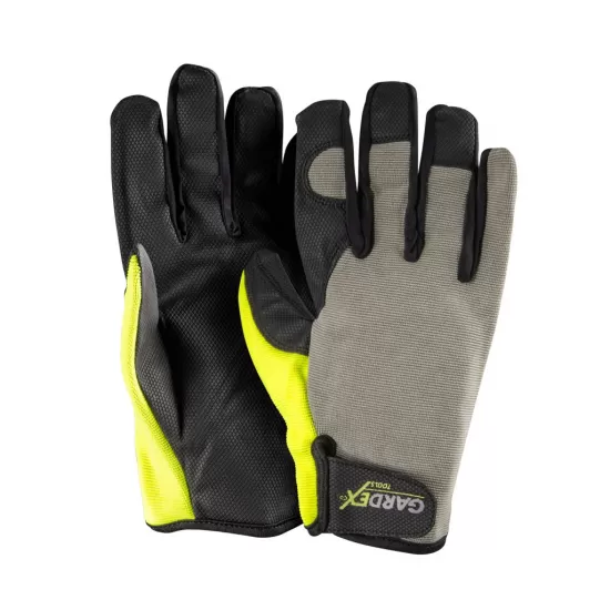 Manusi de gradina piele sintetica si spandex LUXE GX