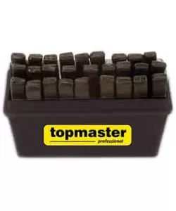 Set poansoane litere, crom 1,5mm-12,5mm 27pcs TMP