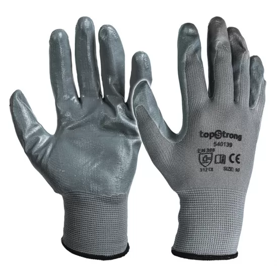 Manusi de lucru cauciucate gri TS