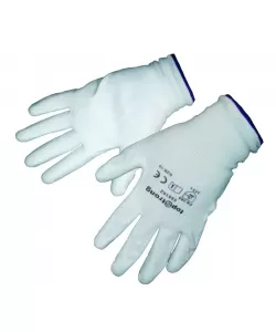 Manusi poliuretan – alb, marime 10