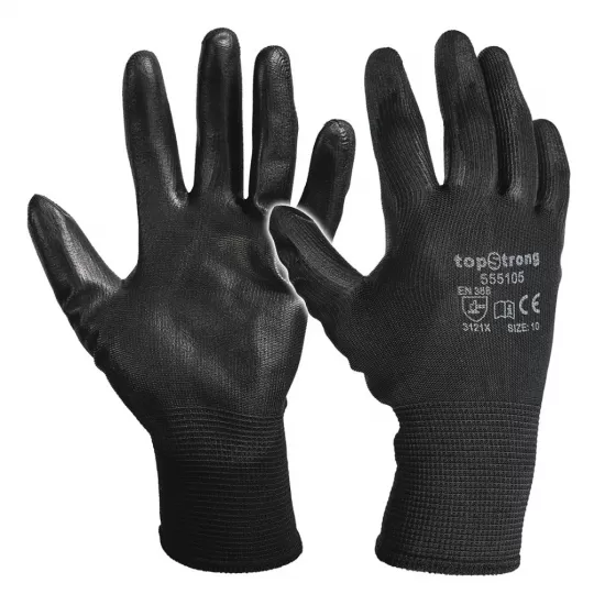 Manusi poliuretan- negru, marime 10