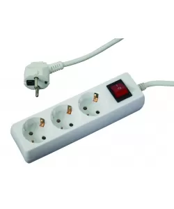 Prelungitor 3 prize 1.5mx1.5mm cu intrerupator