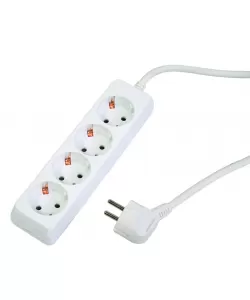 Prelungitor 4 prize 1.5mx1.5mm fara intrerupator