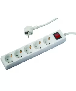 Prelungitor 5 prize 1.5mx1.5mm cu intrerupator