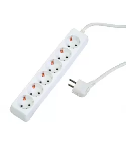 Prelungitor 6 prize 1.5mx1.5mm fara intrerupator