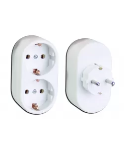 Priza tip splitter dublu Shuko MK