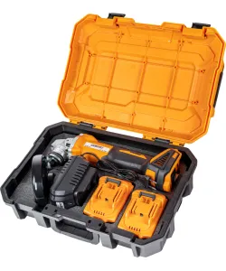 Polizor unghiular brushless Ø125mm 18V 2x4Ah geanta BK-BAG73