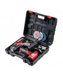 Set Polizor unghiular si bormasina 12V 2x2Ah RDP-CDLCAG03
