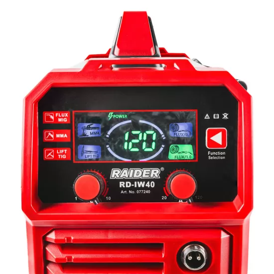 Aparat de sudura inverter MIG/MAG fara gaz & MMA120A RD-IW40