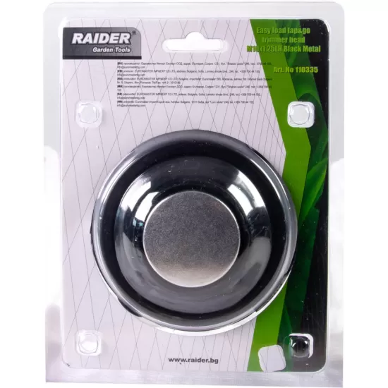 Cap de motocoasa cu incarcare usoara M10x1.25LH negru metal