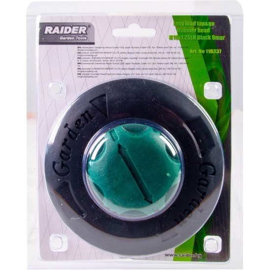Cap de motocoasa cu incarcare usoara , M10x1.25LH, negru, Om