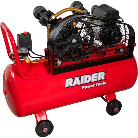 Compresor aer pe curea 100l 1.5kW 170l/min 2pistoane RD-AC17