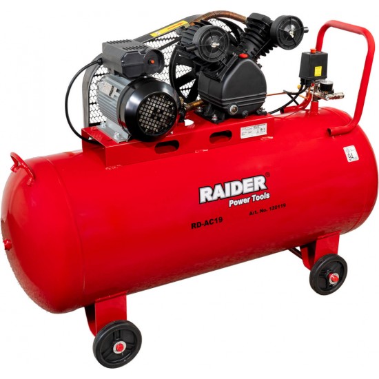 Compresor aer pe curea 200l 2.2kW 250l/min 2pistoane RD-AC19