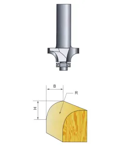 Freza profilata ø17.46mm R2.38mm H6.5mm ø8mm