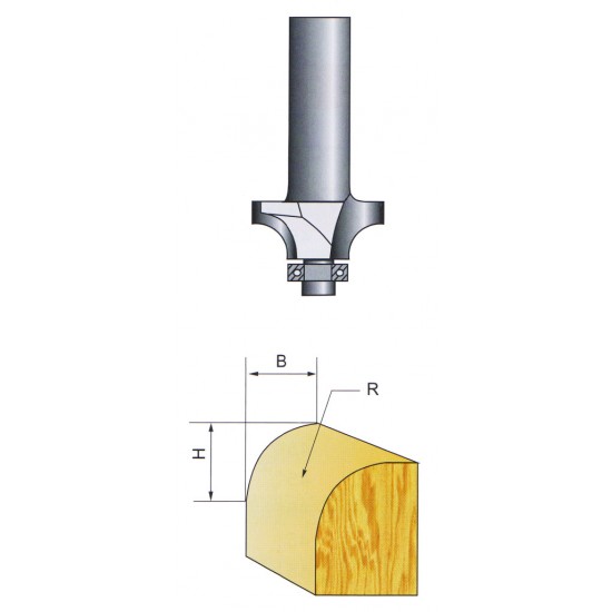 Freza profilata ø17.46mm R2.38mm H6.5mm ø8mm