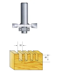 Freza profilata ø31.75 H6.35 B9.37mm prindere ø8 mm