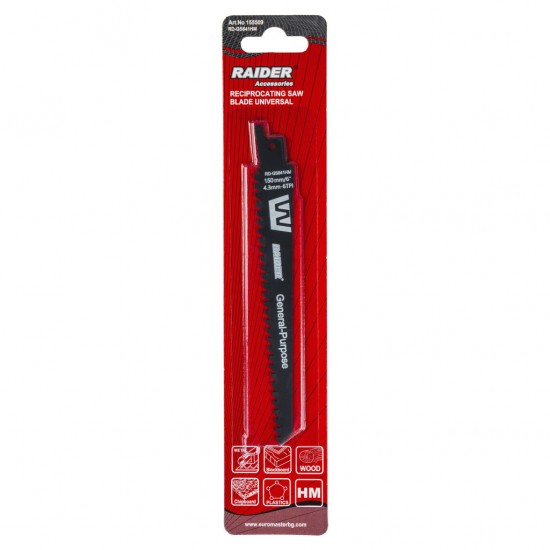 Lama fierastrau sabie universala 150mm 4,3mm6TPI RD-GS641HM