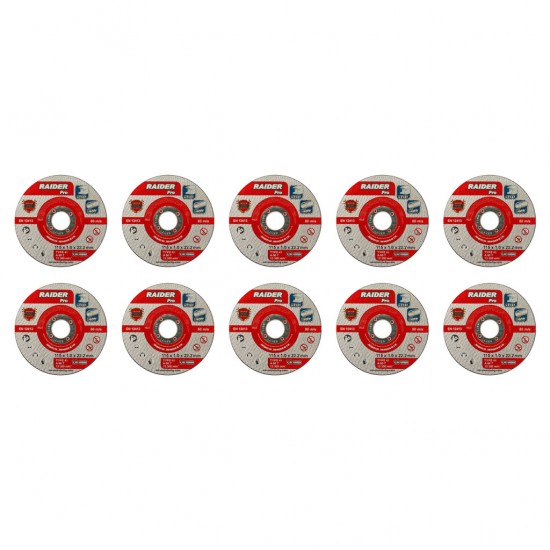 Set 10 discuri pentru taiat metal 115х1.0 A60T INOX