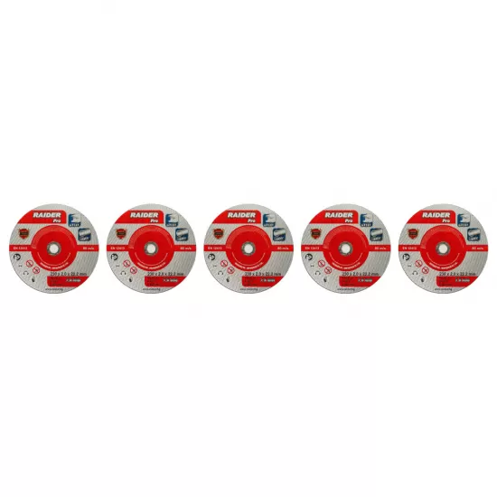 Set 5 discuri taiat metal 230х2mm A60T Inox RDP