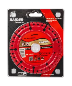 Disc de taiere diamantat universal 125x22.2mm RD-DD26