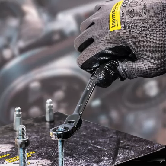 Cheie combinata cu clichet cap flexibil 24mm FLEX CR-V TMP