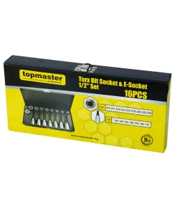 Set tubulare 1/2" 16pcs CR-V TMP