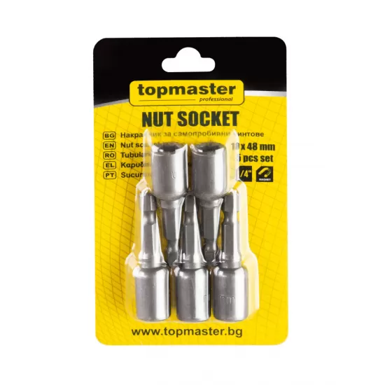 Set 5 biti cu tubulara 10x48 mm TMP