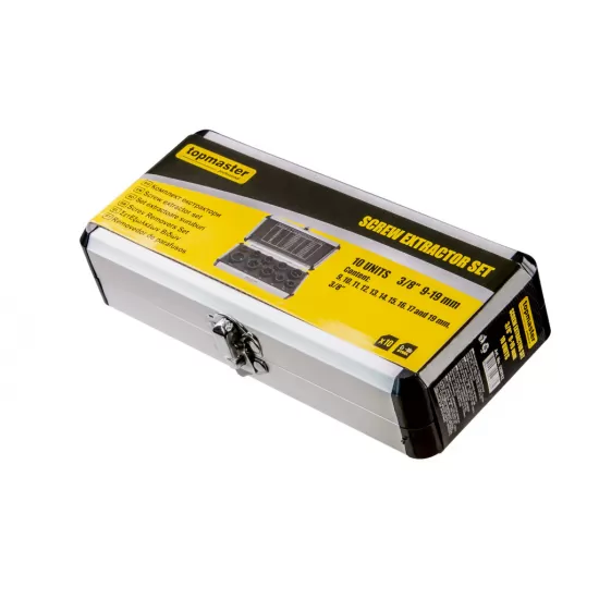Set 10 buc extractoare suruburi 3/8" - 9-19 mm TMP