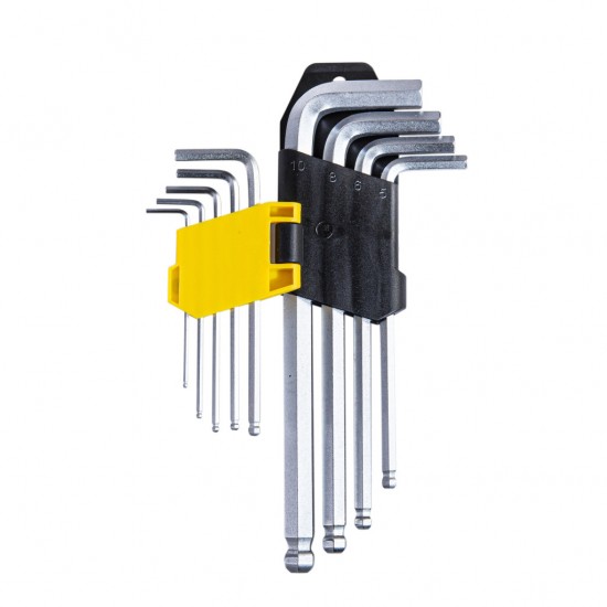 Chei imbus cu bila 1.5-10mm lungi set 9pcs CR-V TMP
