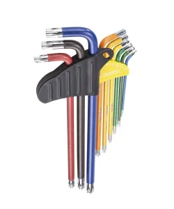 Set 9 chei TORX T10-T50 extra lungi COLOR TMP