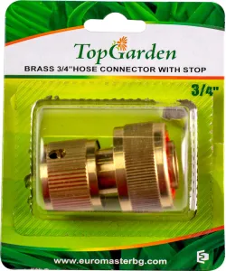 Conector alama furtun cu stop 3/4” TG
