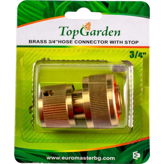 Conector alama furtun cu stop 3/4” TG