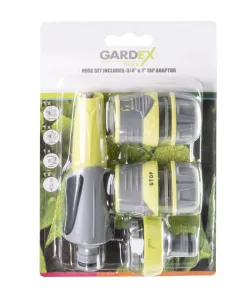 Set duza furtun adaptor robinet 3/4" 1" si conectori LUXE GX